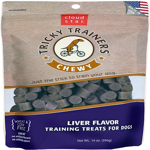 Cloud Star Chewy Tricky Trainers Liver Flavor Dog Treats, 14-Oz. Bag