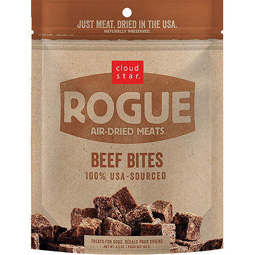 Cloud Star Rogue Air-Dried Beef Bites Dog Treats 6.5Oz