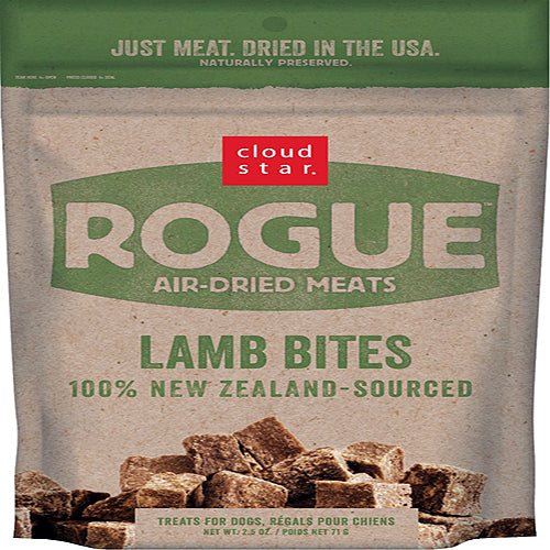 Cloud Star Rogue Air-Dried Lamb Bites Dog Treats 6.5Oz