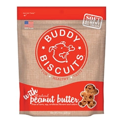 Cloud Star Grain-Free Soft and Chewy Buddy Biscuits With Homestyle Peanut Butter Dog Treats, 5-Oz. Bag