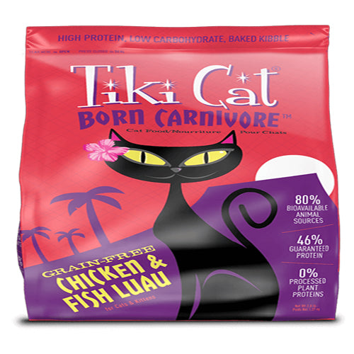 Tiki Pets Cat Carnivore Luau Chicken Fish 2.8 Lbs