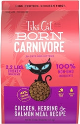 TIKI PET CAT CARNIVORE GRAIN FREE CHICKEN & HERRING 2.8LB