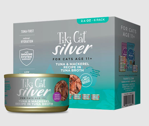 Tiki Pet Cat Silver Tuna Mackerel 14.4Oz