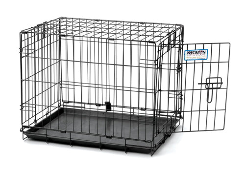 Precision Pet Products ProValu 1 Door Wire Dog Crate Hard-Sided Black 30 in