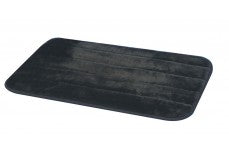 Snoozzy Quilted Kennel Dog Mat Black Medium