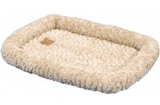 SnooZZy Plush Bolster Kennel Dog Mat Tan Medium