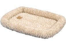 SnooZZy Plush Bolster Kennel Dog Mat Tan Large