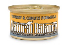 Natural Balance Pet Foods Turkey and Giblets Formula Canned Cat Wet Food 24Ea/3 Oz, 24 Pk