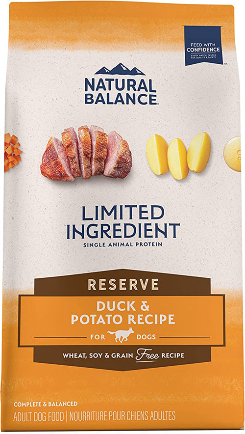 Natural Balance Pet Foods L.I.D Reserve GrainFree Dry Puppy Food Duck  Potato, 1ea/22 lb