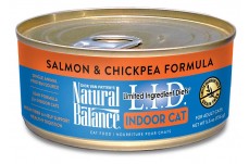 Natural Balance Pet Foods L.I.D. Indoor Salmon & Chickpea Formula Cat Wet Food 5.5 oz 24 Pack