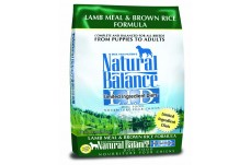 Natural Balance Lid Lamb Meal and Brown Rice Dry Dog Food 14Lb