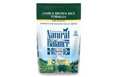 Natural Balance Lid Lamb and Brown Rice Puppy Formula Dry Dog Food 4.5Lb