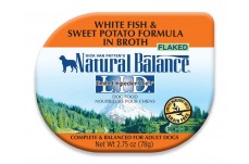 Natural Balance Pet Foods L.I.D White Fish & Sweet Potato in Broth Dog Food 2.75 oz 24 Pack