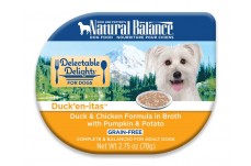 Natural Balance Pet Foods Delectable Delights Duck'en-itas in Broth Dog Food 2.75 oz 24 Pack