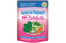Natural Balance Pet Foods Platefulls Chicken & Salmon Formula in Gravy Cat Wet Food 3 oz 24 Pack
