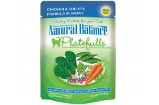 Natural Balance Pet Foods Platefulls Chicken & Giblets Formula in Gravy Cat Wet Food 3 oz 24 Pack