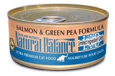 Natural Balance Pet Foods L.I.D. Salmon & Green Pea Formula Canned Cat Wet Food 5.5 oz 24 Pack