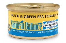 Natural Balance Pet Foods L.I.D. Duck & Green Pea Formula Canned Cat Wet Food 5.5 oz 24 Pack
