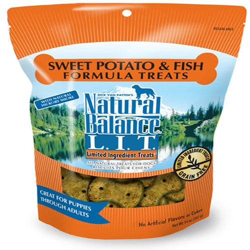 Natural Balance Pet Foods L.I.T. Sweet Potato & Fish Dog Treat 14 oz