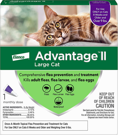 Advantage II Large Cat Single Dose Purple