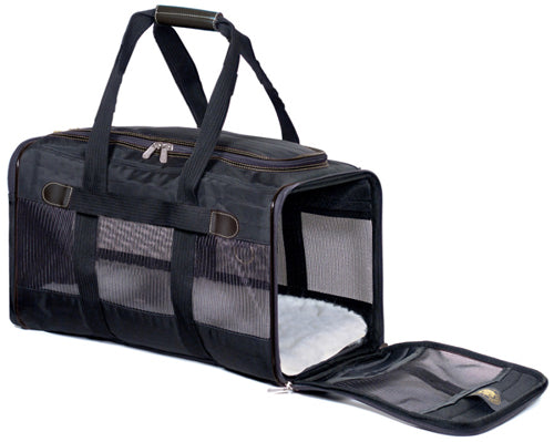 Sherpa's Pet Trading Company Original Deluxe Pet Carrier Black Medium