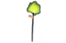 Cat Claws Cat Teaser Fluffy Feather Wand Cat Toy Black, Green 18 in