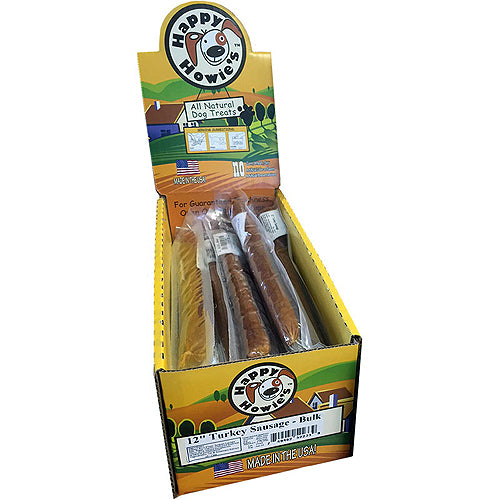 Happy Howies Dog Turkey Sausage 12In 18Pk