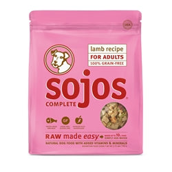 Sojos Complete Lamb Recipe Adult Freeze-Dried Grain-Free Dehydrated Dog Food, 1.75 Lbs