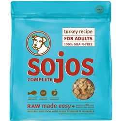 Sojos Complete Turkey Recipe Adult Freeze-Dried Grain-Free Dehydrated Dog Food, 7 Lbs