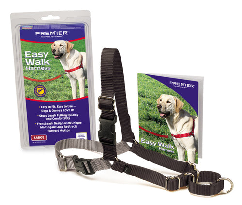 PetSafe Easy Walk Dog Harness Black, Silver Large