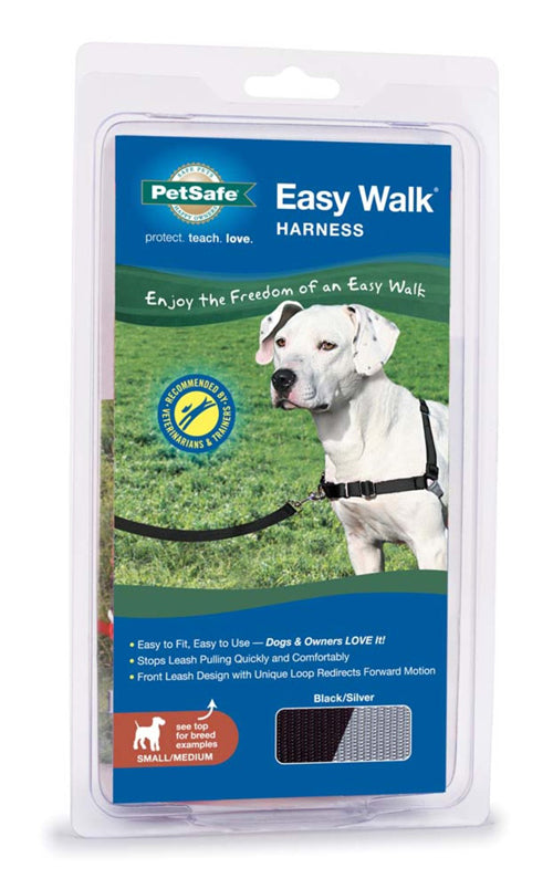 PetSafe Easy Walk Dog Harness Black, Silver Small/Medium