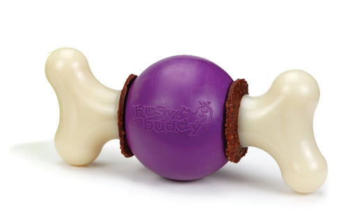 Busy Buddy Bouncy Bone Dog Chew Multi-Color Medium Large