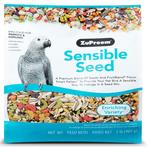 ZuPreem Sensible Seed Bird Food for Parrots & Conures 2 lb