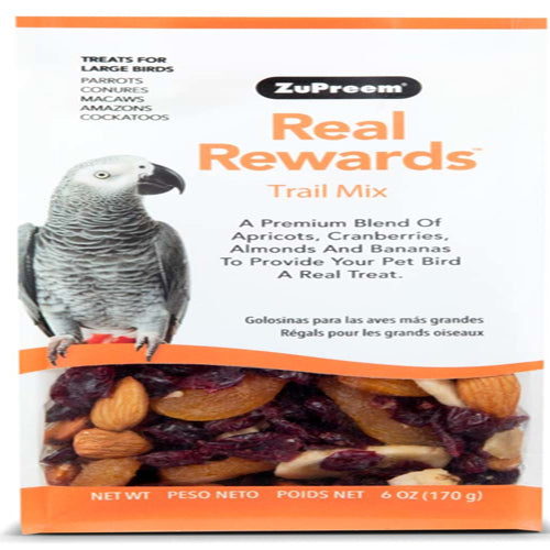 Zupreem Real Rewards Trail Mix Treats For Large Birds 6 Oz