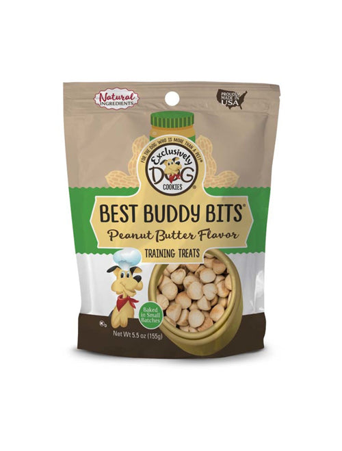 Exclusively Pet Best Buddy Bits Peanut Butter Flavor Dog Treats 5.5 oz