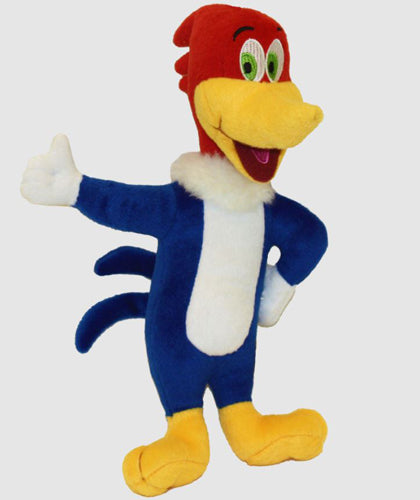 Multipet Woody Woodpecker Plush Dog Toy Bird Multi-Color 11 in