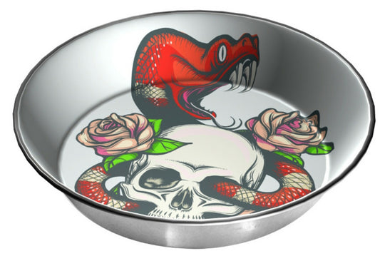 Komodo Skull & Snake Reptile Bowl 3 cups