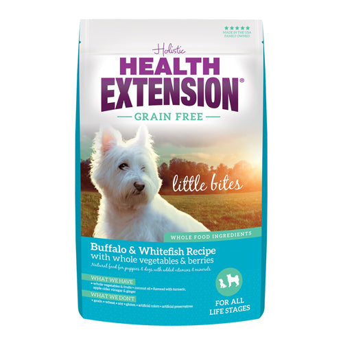 Health Extension Grain Free ~ Little Bites ~ Buffalo & Whitefish 10lb