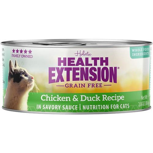 Health Extension Chicken & Duck  Cat Food 2.8oz (Case of 24)
