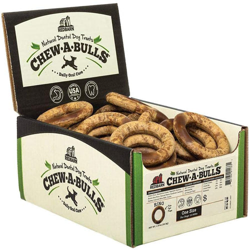 Redbarn Pet Products Chew-A-Bulls Dental Ring Dog Treat