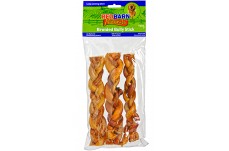 Redbarn Pet Products Braided Bully Stick Dog Treat 7 in 3 Pack