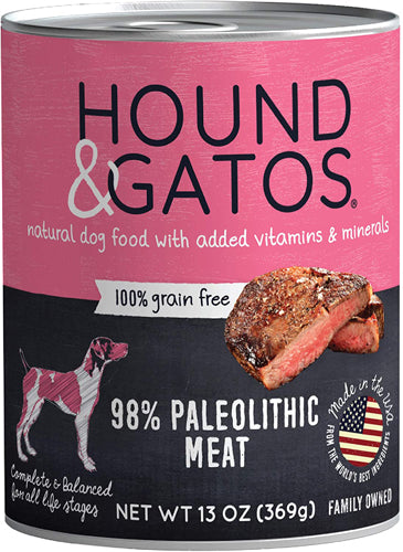 Hound & Gatos Dog Grain Free Original Paleo 13oz. (Case of 12)