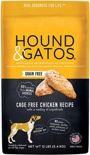 Hound & Gatos Dog Grain Free Chicken 12Lb