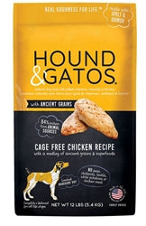 Hound & Gatos Dog Ancient Grains Chicken 12Lb