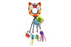 FAT CAT Catfisher Doorknob Hanger Catnip Toy Multi-Color One Size