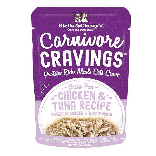 Stella and Chewys Carnivore Cravings Chicken and Tuna Recipe, 2.8Oz (Case Of 24)