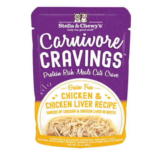 Stella and Chewys Carnivore Cravings Chicken and Chicken Liver Recipe, 2.8Oz (Case Of 24)