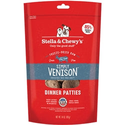 Stella & Chewys Dog Freeze-Dried Dinner Patties Simply Venison 14Oz