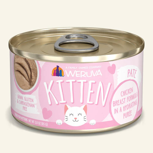 Weruva Kitten Chicken Breast Formula in a Hydrating Purée 3 oz. (Case Of 12)
