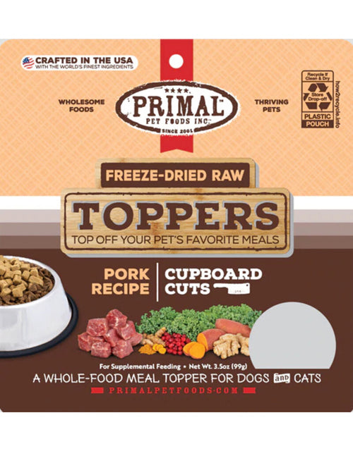 Primal Dog/Cat Fd Raw Topper Cupboard Cuts Pork 3.5Oz